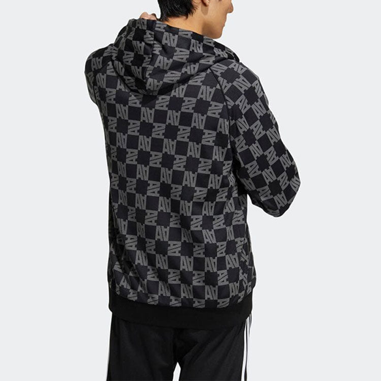 adidas Monogram Jacket 'Black White' HR3435