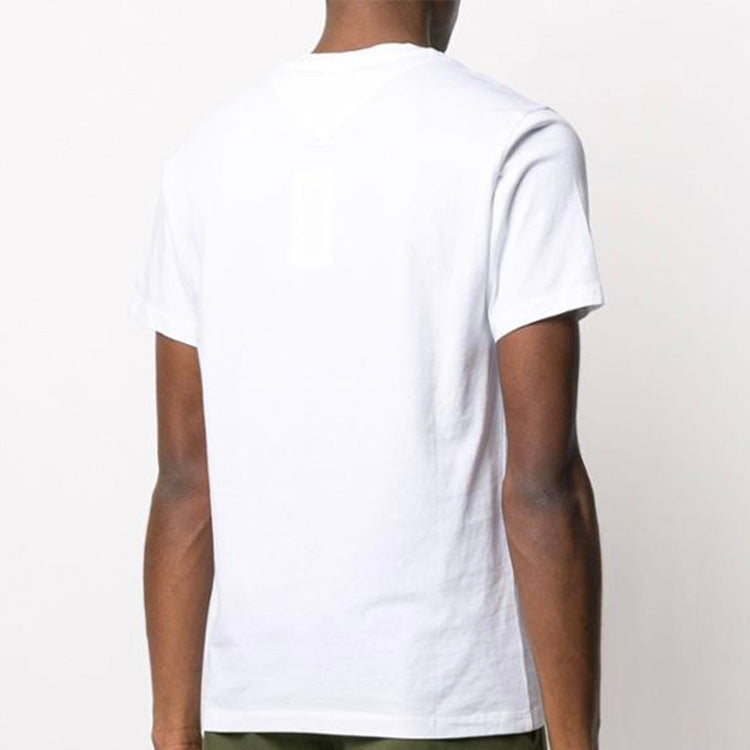 Men's KENZO Cotton Classic Printing Round Neck Short Sleeve White FA55TS0184SA-01