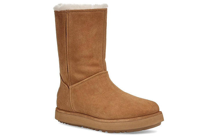 (WMNS) UGG Classic Short Blvd Snow Boots Brown 1108146-BUN