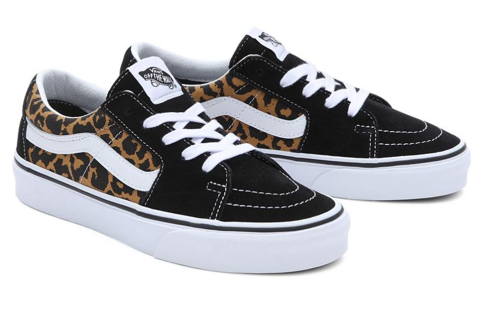 (WMNS) Vans Sk8-Low Leopard 'Black' VN0009QRBMW