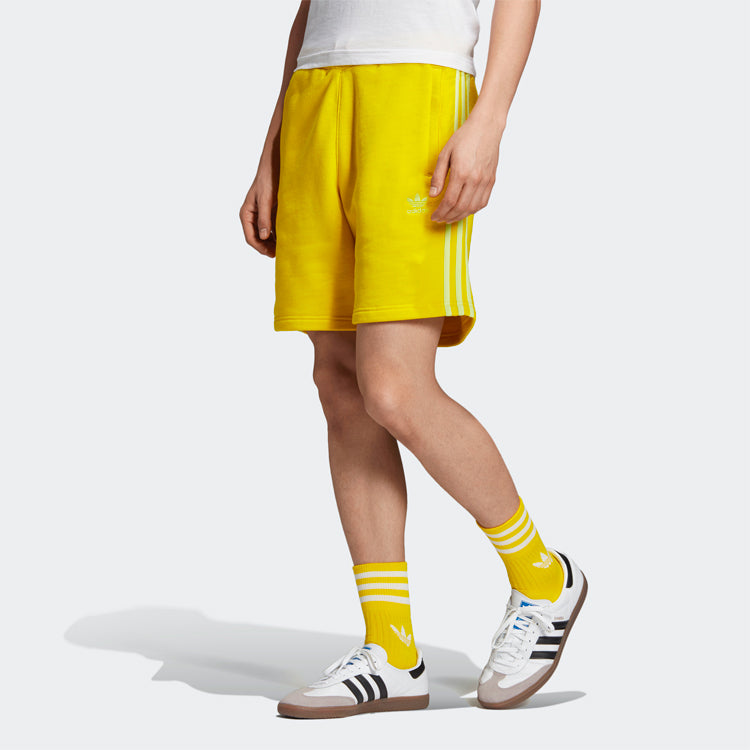 adidas originals Blc 3-S Short Stripe Casual Sports Shorts Yellow ED6029