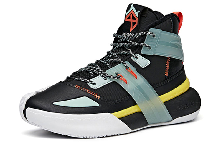 ANTA Shock the Game 4.0 Fleeced High Top 'Black Green Orange' 112041650-2
