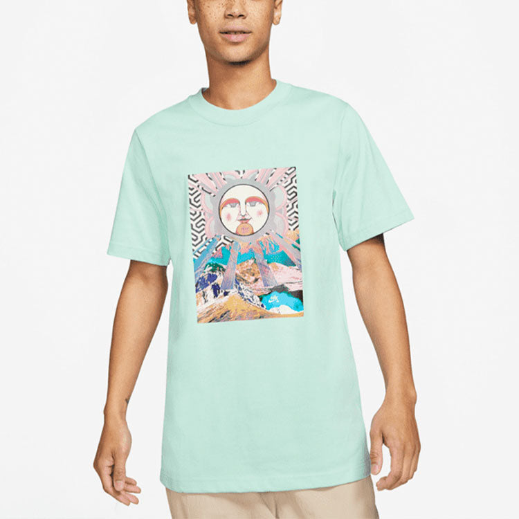 Nike SB Skateboard x The Killing Floor Jointly Signed Pattern Printing Sports Round Collar Male Green DD8463-382