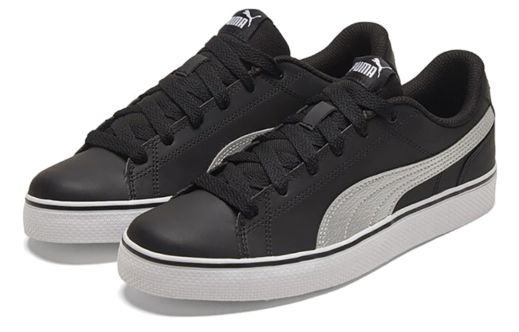 PUMA Court Point Vulc V2 Black/White/Silvery Low Casual Board Shoes 362946-11