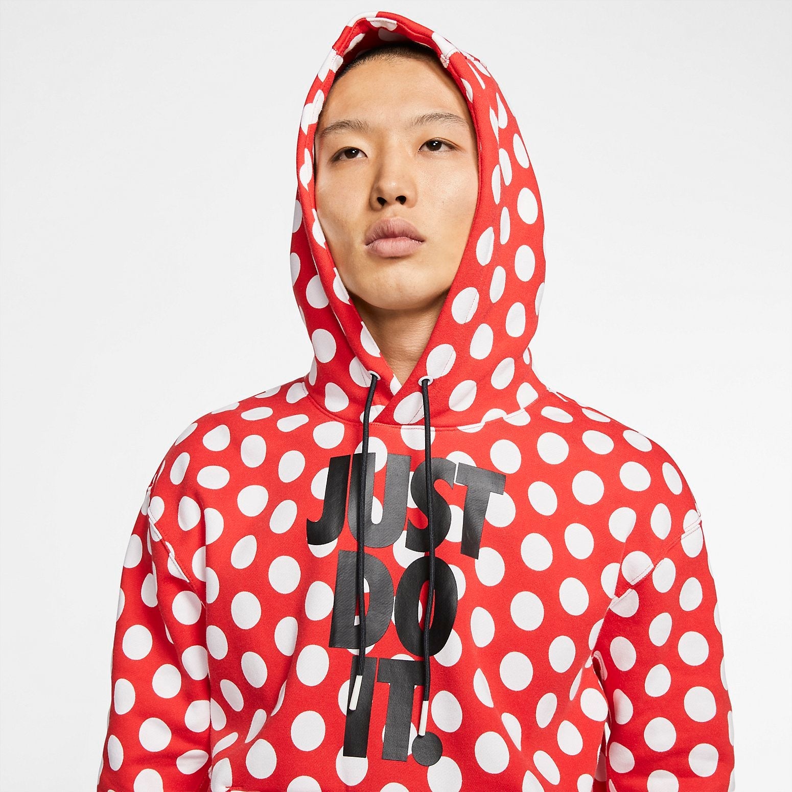 Nike Full Out Dots Hoodie 'Red White' BV5531-657