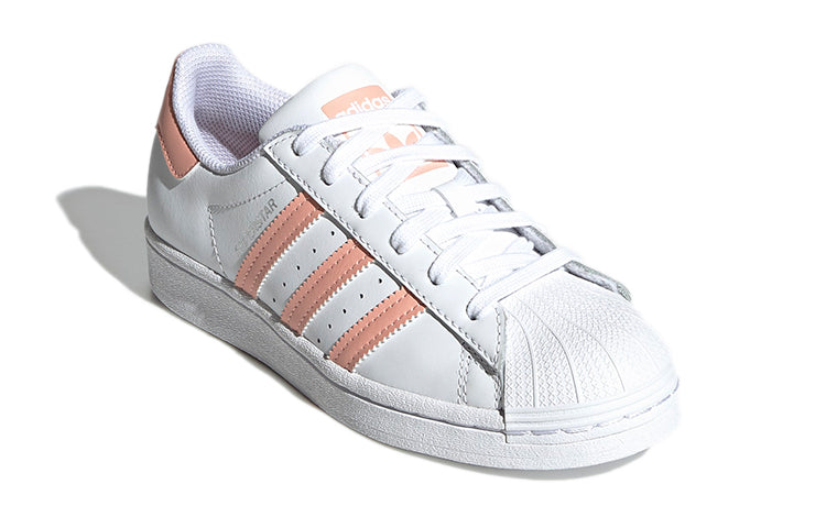 (GS) adidas Superstar 'White Haze Coral' GZ9097