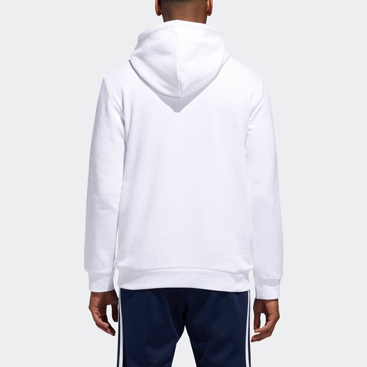 Men's adidas originals Trefoil Chest Logo Kangaroo Pouch White DU7780