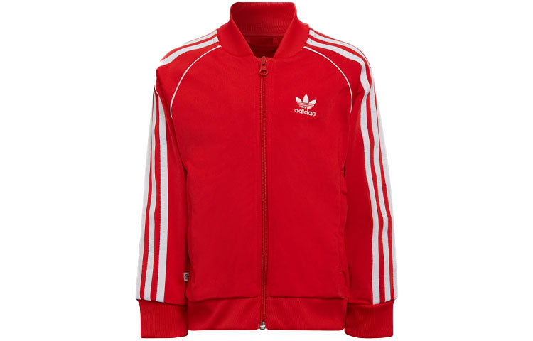 (GS) adidas Adicolor SST Track Suits 'Red' HF7471
