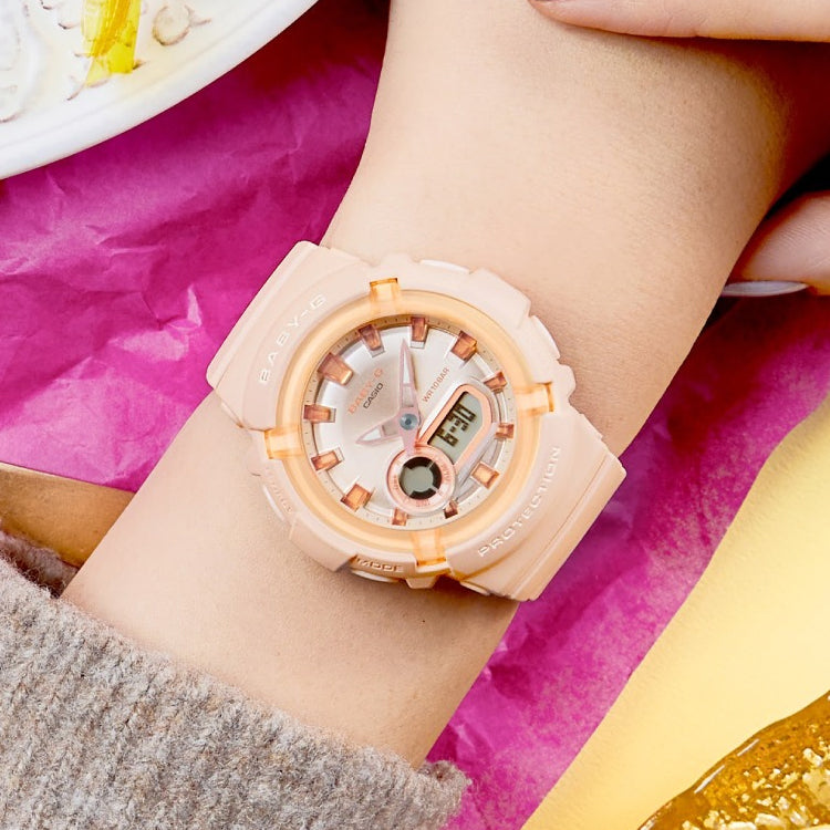 (WMNS) CASIO Baby-G Digital-Analog 'Pale Orange' BGA-280SW-4A