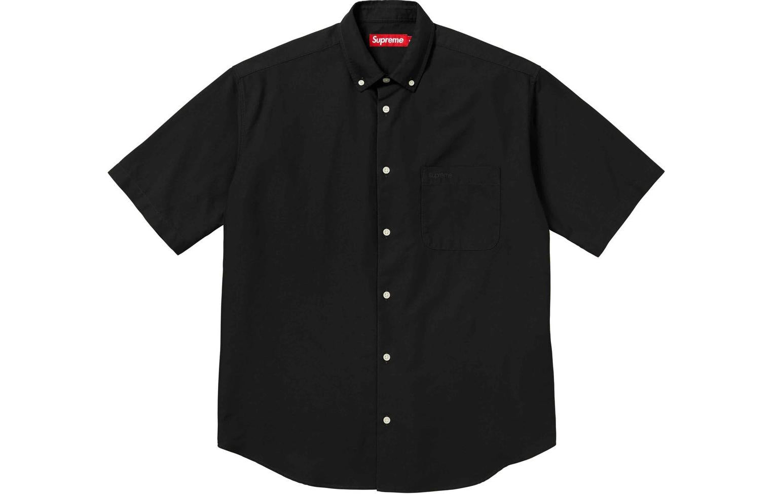 Supreme Loose Fit S/S Oxford Shirt 'Black' SUP-SS24-138