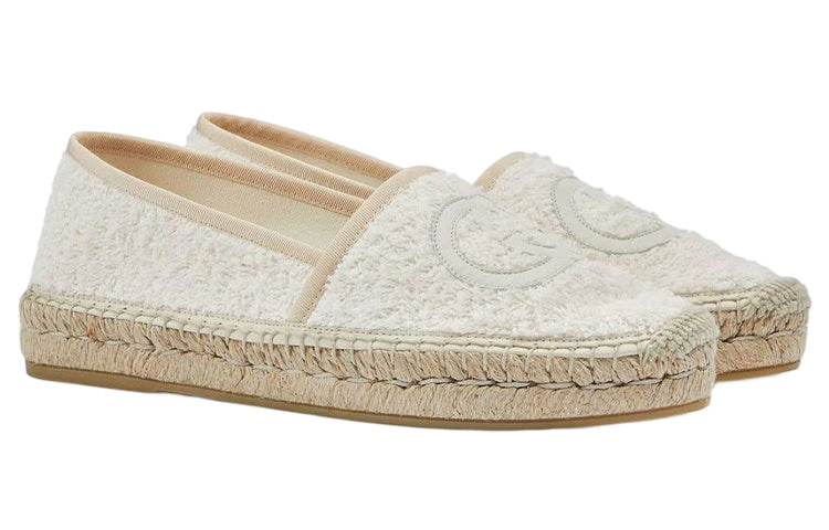 (WMNS) Gucci Interlocking G Espadrille 'White' 695070-UYR10-9661