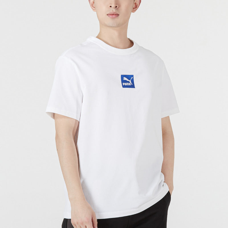 PUMA Emb Short Sleeve T-Shirt 'White' 536781-02