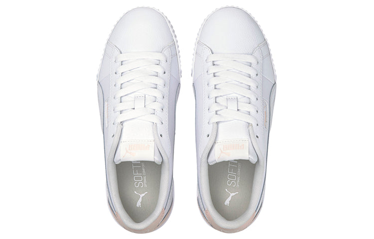 (WMNS) PUMA Carina Crew Casual Shoes White/Pink 374903-09