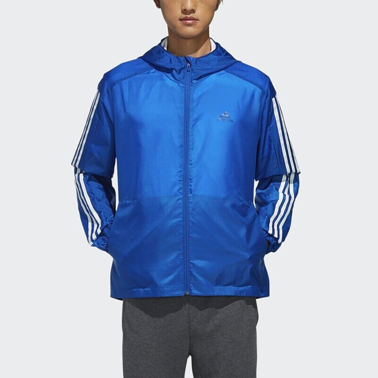 adidas Sports hooded Woven Jacket Blue EK4726