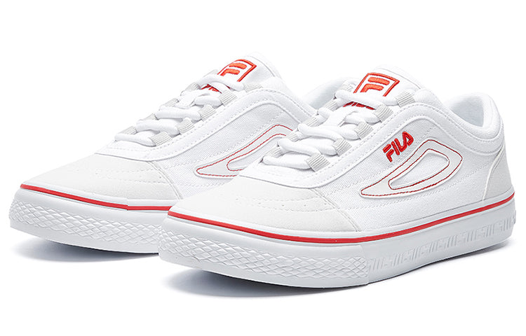 FILA CLASSIC BOARDER skateboard canvas shoes White/red F12M034423FWT