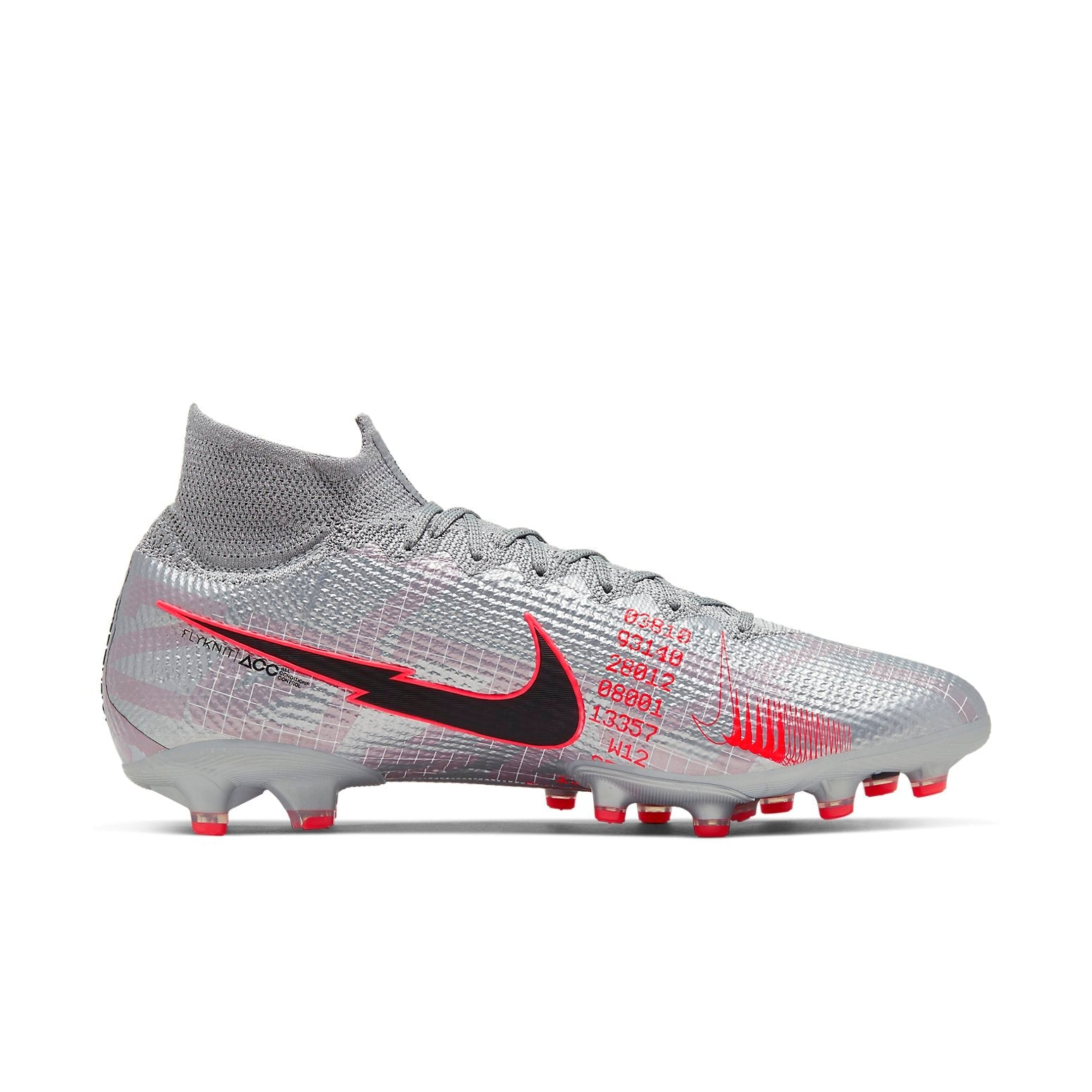 Nike Mercurial Superfly 7 Elite AG Pro 'Metallic Grey Crimson' AT7892-906