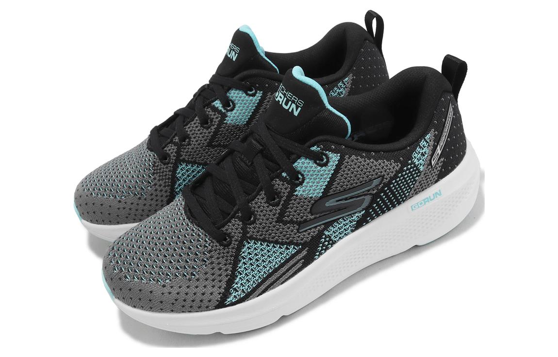 (WMNS) Skechers GO RUN Elevate Running Shoes 'Grey Black Blue' 128346-BKAQ
