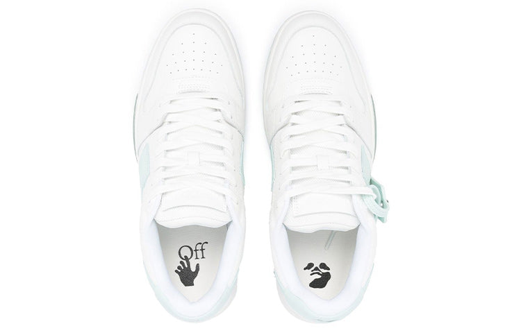 Off-White Out Of Office Low-Top Sneakers 'White Teal' OMIA189C99LEA0040151
