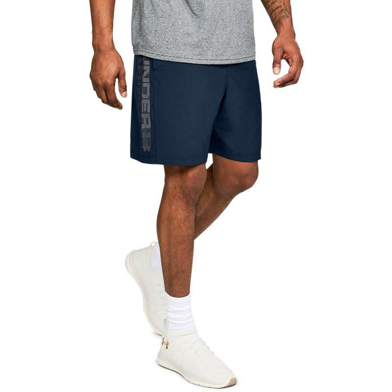 Under Armour Woven Graphic Wordmark Shorts 'College Navy' 1320203-408