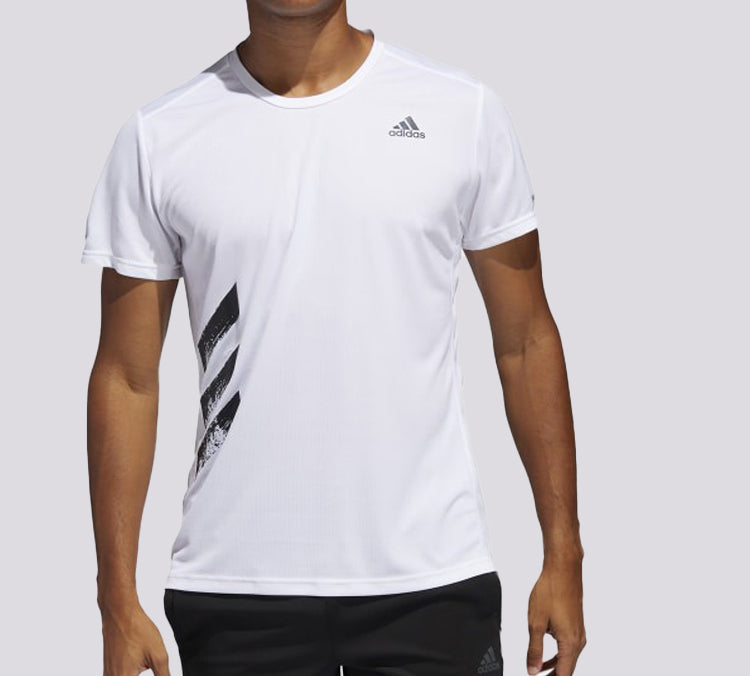 adidas Run It Tee Pb Round Neck Short Sleeve White FR8381