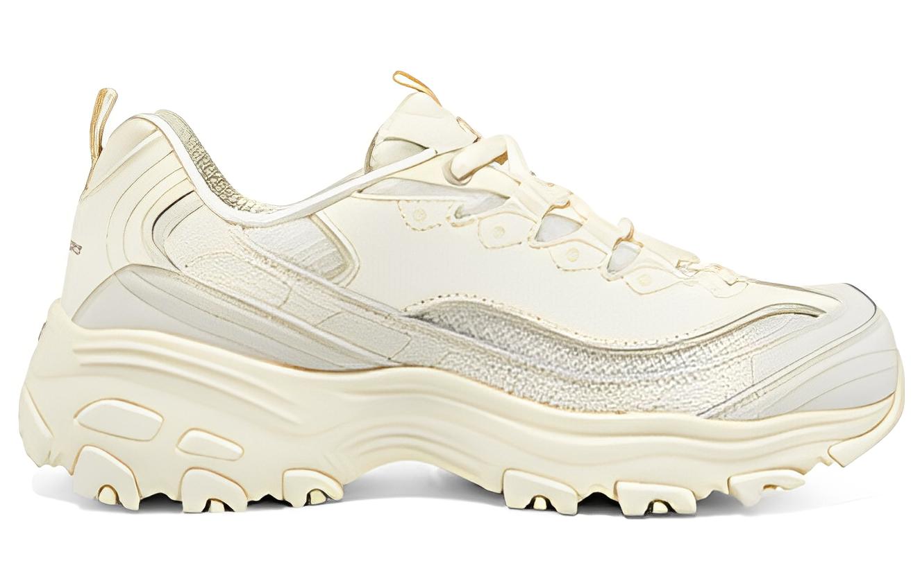 (WMNS) Skechers D'lites 1.0 Sneakers 'White' 896188-OFWM
