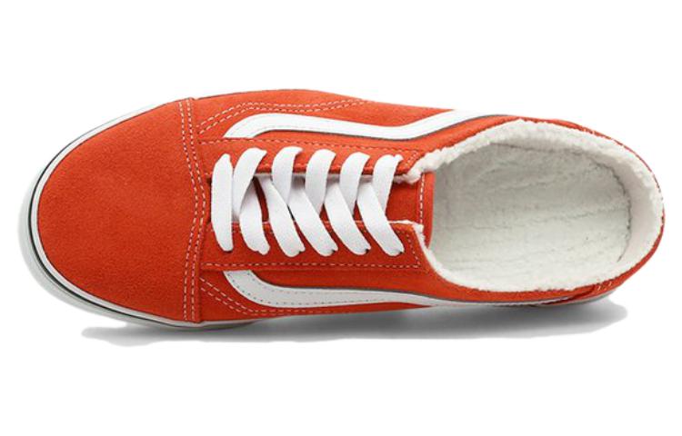Vans Suede Sherpa Old Skool Mule Skate Sneakers 'Red White' VN0A4P3Y5FL