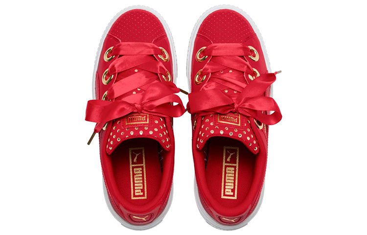 (WMNS) PUMA Platform Kiss Ath Lux Red 366704-03