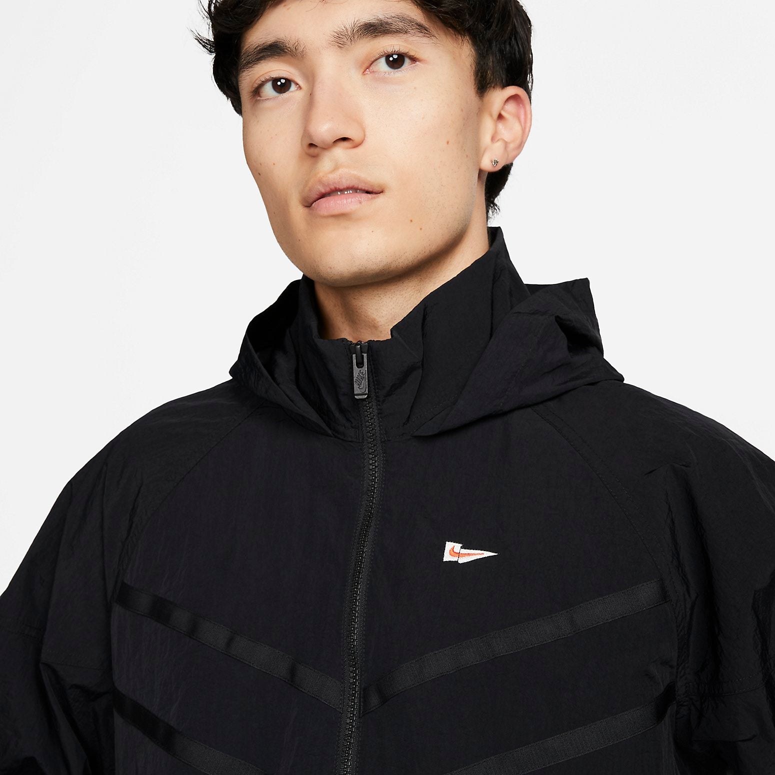 Nike Heritage Essentials Half-zip Overhead Woven Windbreaker Jacket Asia Sizing 'Black' FD0903-010