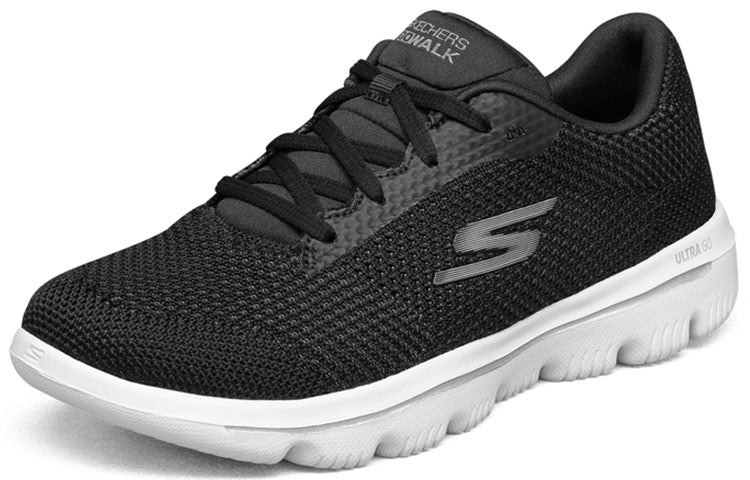 (WMNS) Skechers Go Walk Evolution Ultra Black/White 15778-BKW