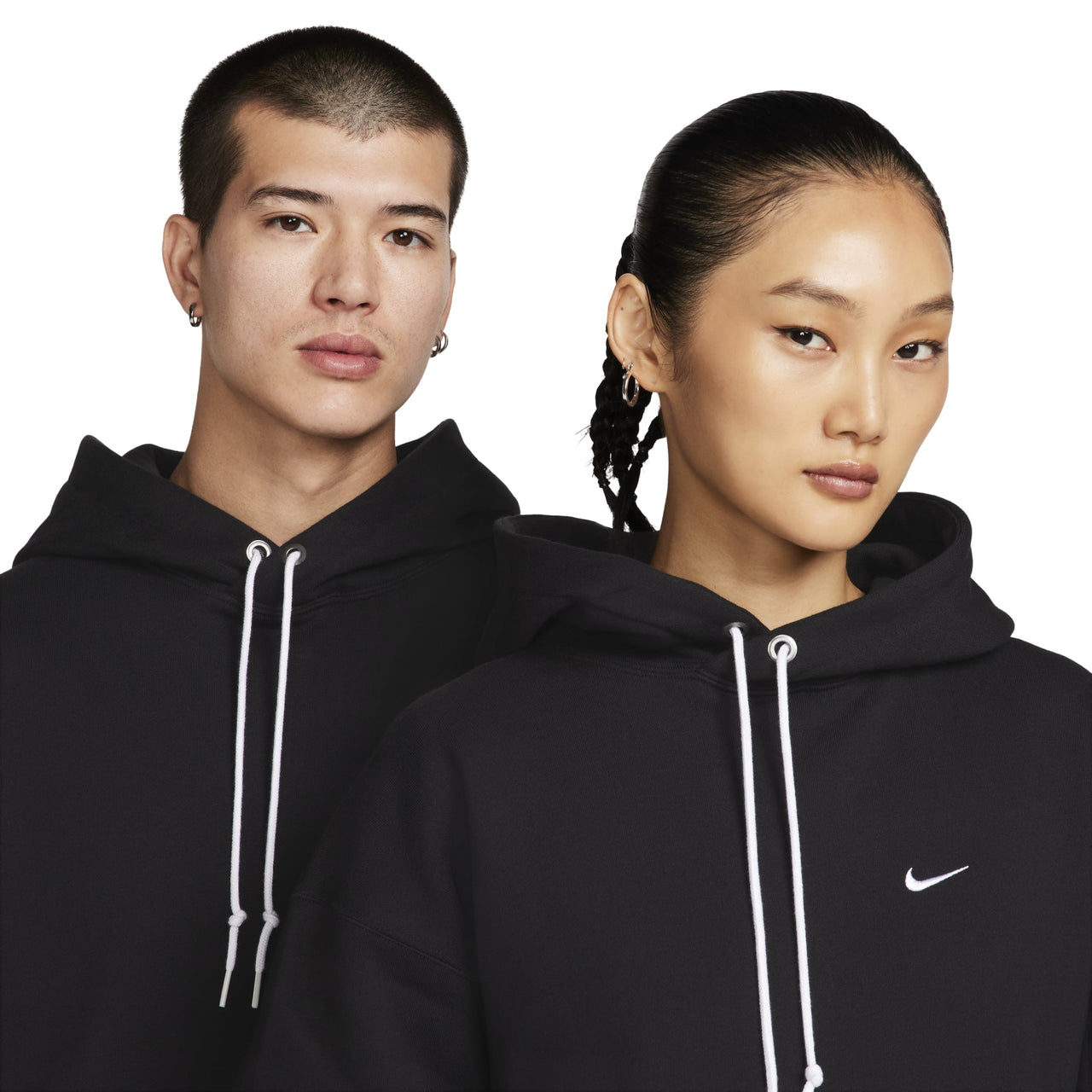 Nike Solo Swoosh Fleece Pullover Hoodie 'Black' DX1356-010