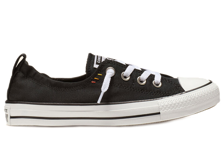 (WMNS) Converse Chuck Taylor All Star Shoreline Slip Low Top Canvas Black White 565244F