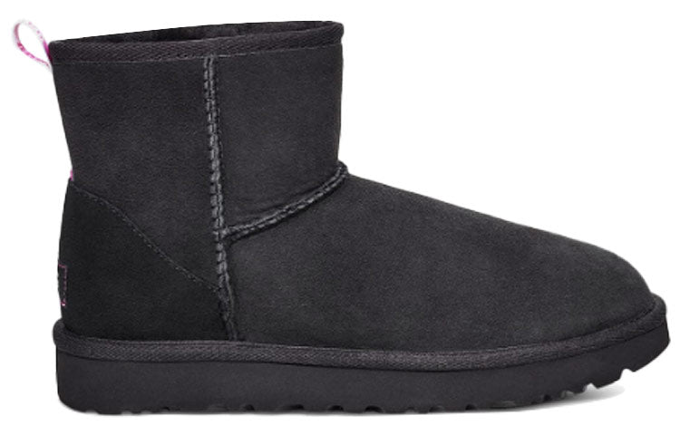 (WMNS) UGG Classic Mini II Graphic Logo High Top Fleece Lined Black 1110083-BNPN
