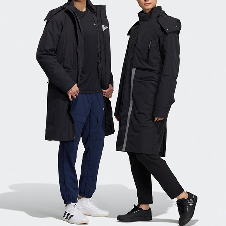 adidas Casual 3-In-1 Long Down Jacket 'Black' H13847
