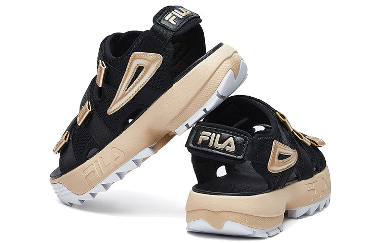 (WMNS) Fila Subverter Sports Sandal Black/Gold T12W024502FBG
