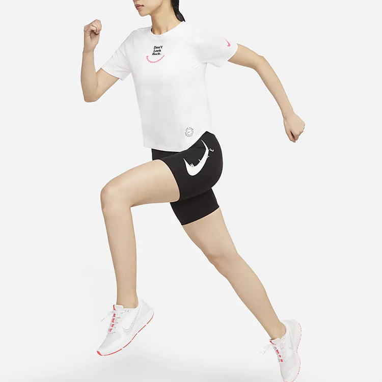 (WMNS) Nike Running Revival Quick Dry Knitting Printing White DN1475-056