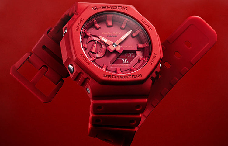 CASIO G-Shock Analog-Digital 'Red' GA-2100-4APR-PERSON