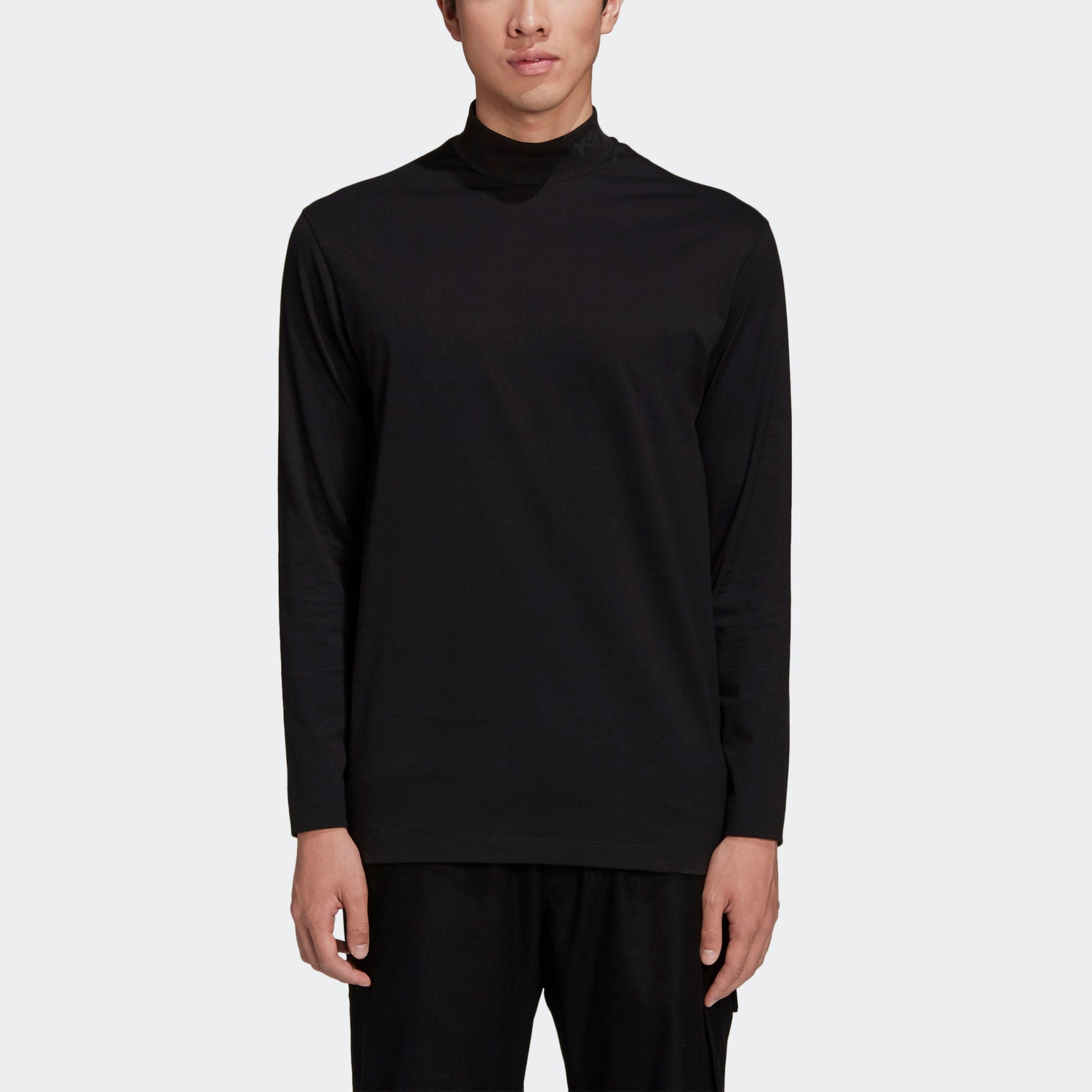 Men's Y-3 Solid Color Casual Long Sleeves Black GK4497