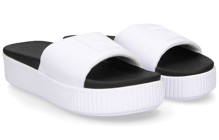 (WMNS) PUMA Platform Slide Bold SD 'White Black' 366121-01