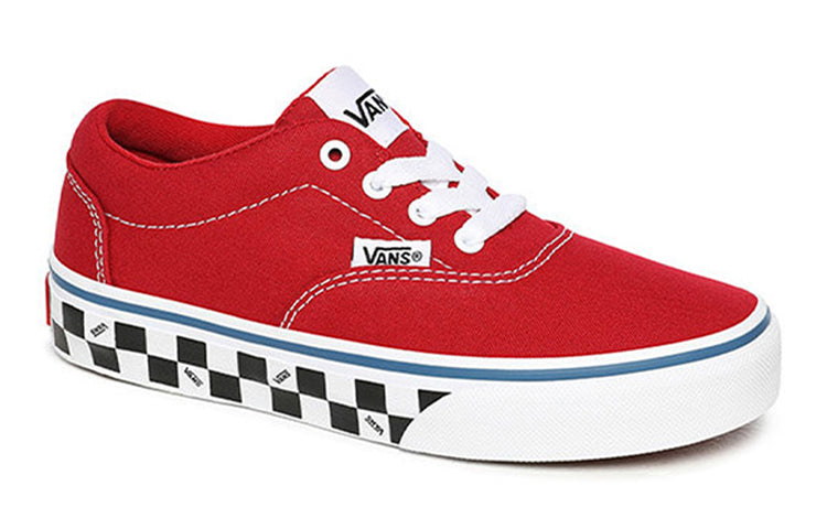 Vans Doheny Wear-resistant Non-Slip Low Tops Casual Skateboarding Shoes Big Boys Red VN0A3MWA0SB