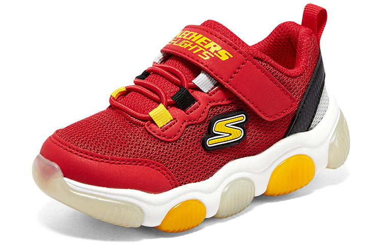(PS) Skechers Mighty Glow 'Red Yellow Black' 402040N-RDBK