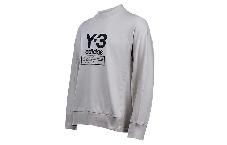 Men's Y-3 Signature Printing Logo Beige FJ0433