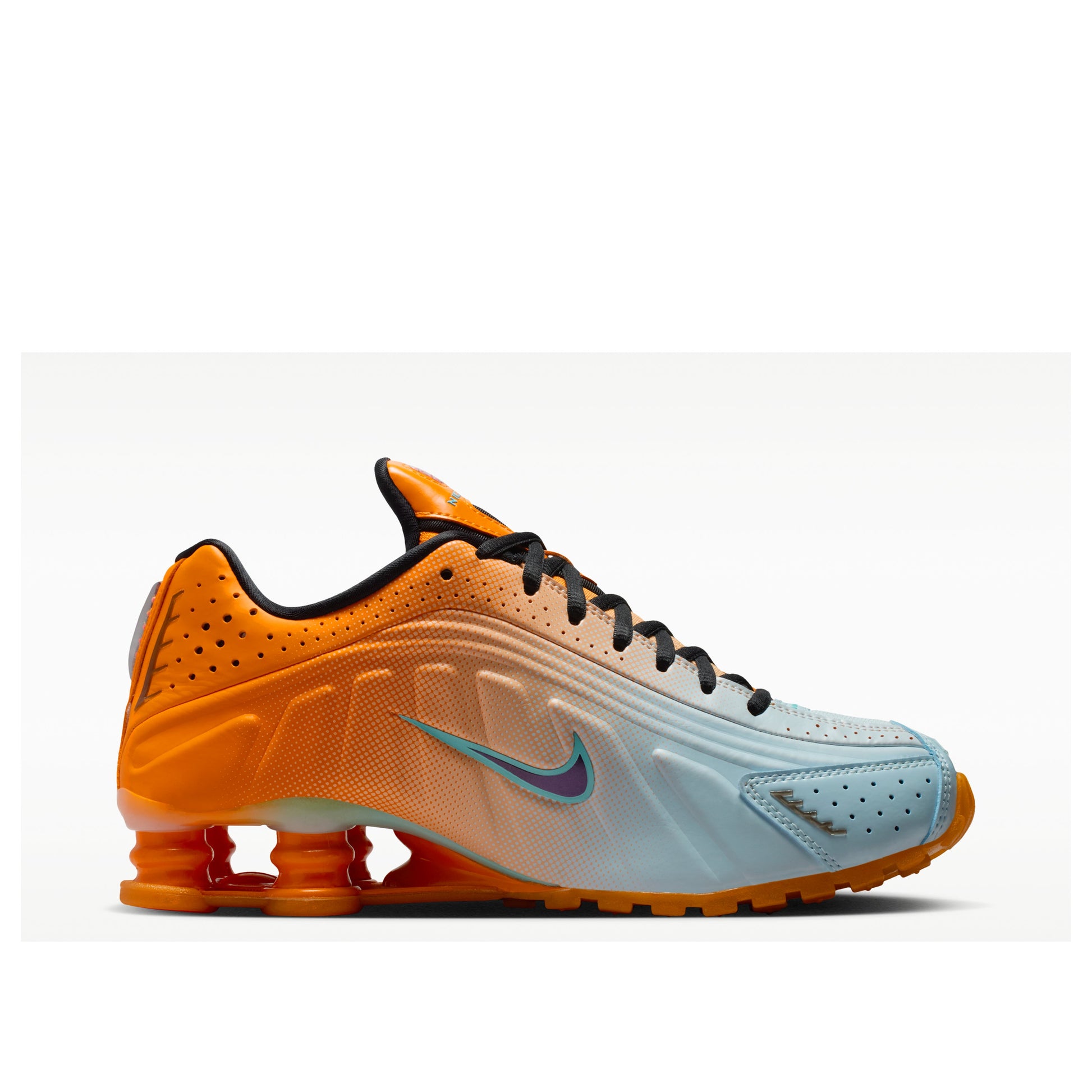 (WMNS) Nike Shox R4 'Vivid Orange Glacier Blue' IH2343-801