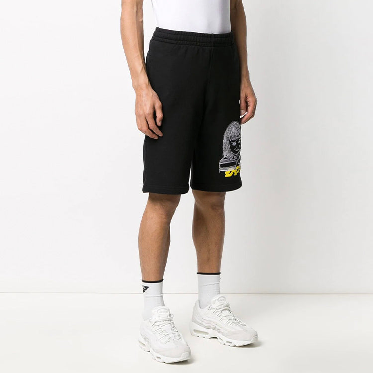 Off-White SS20 Mens Loose Black Disrupted Font Sweat OMCI006S20E300081088