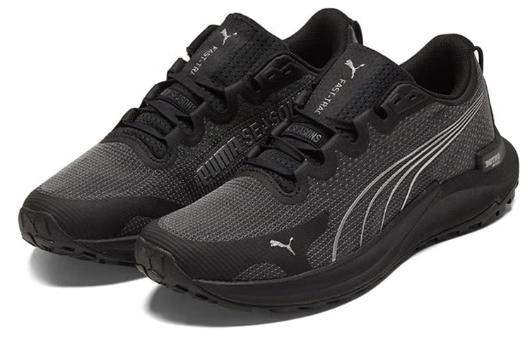 (WMNS) PUMA Fast-Trac Nitro 'Black Metallic Silver' 377046-01