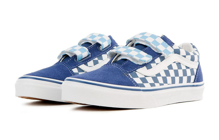(GS) Vans Old Skool V 'True Navy Checkerboard' VN0A38HDVDX