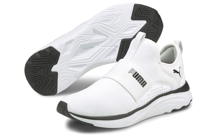 (WMNS) PUMA Softride Sophia Slip-On 'White Black' 195161-04