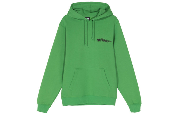Stussy Italic Hood Fleece Lined Unisex 'Black Green' SUSSW1924493D-GRX