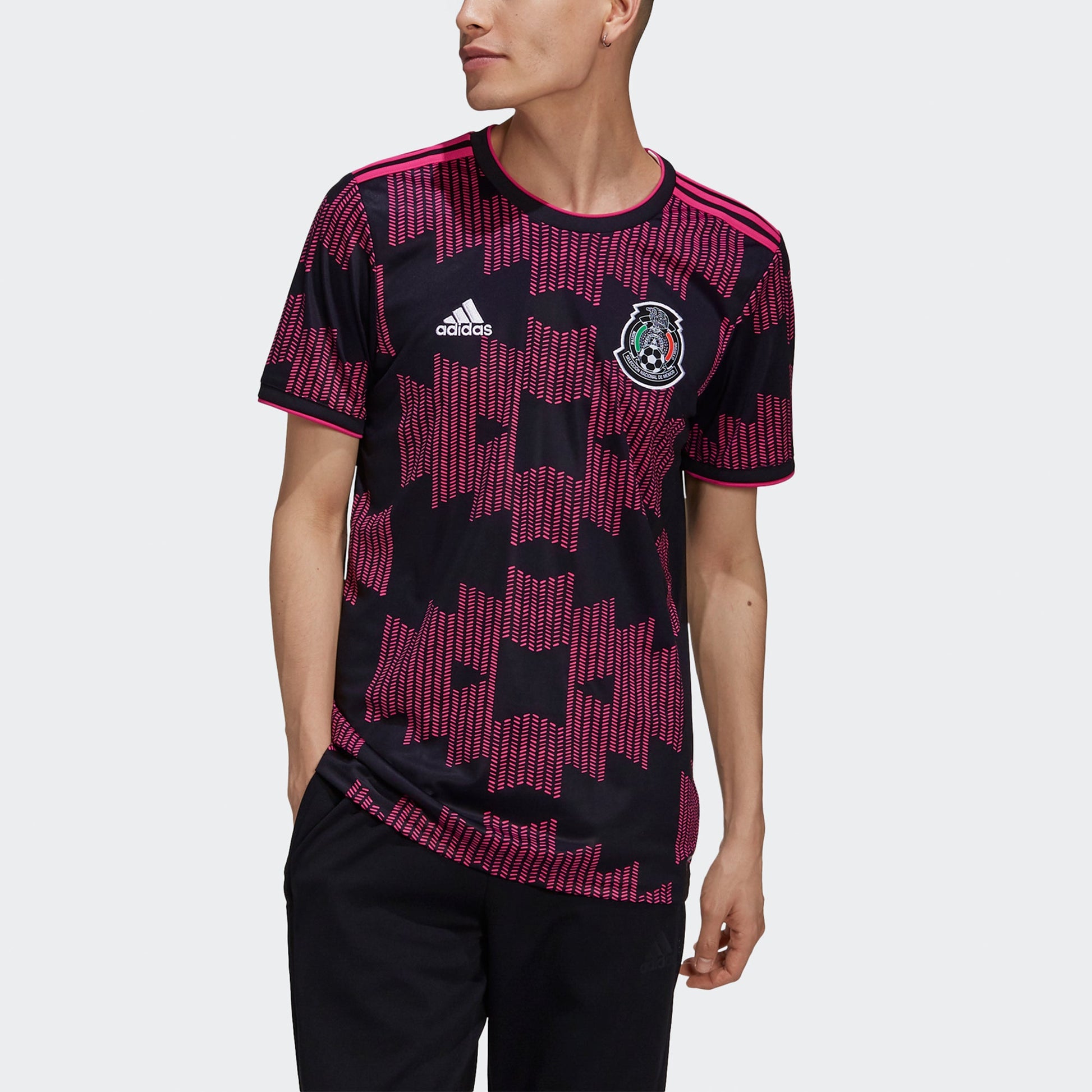adidas Fmf H Jsy Sports Short Sleeve Soccer/Football Jersey SW Fan Edition National Team Home Black FT9648