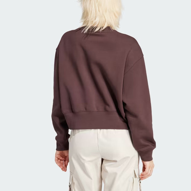 (WMNS) adidas Adicolor Essentials Crew Sweatshirt 'Brown' IJ9774
