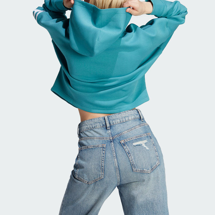 (WMNS) adidas originals Adicolor Neuclassics Hoodie 'Teal' IL6664